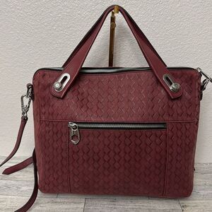 orYANY Kaley Burgundy Leather Shoulder Bag NWT